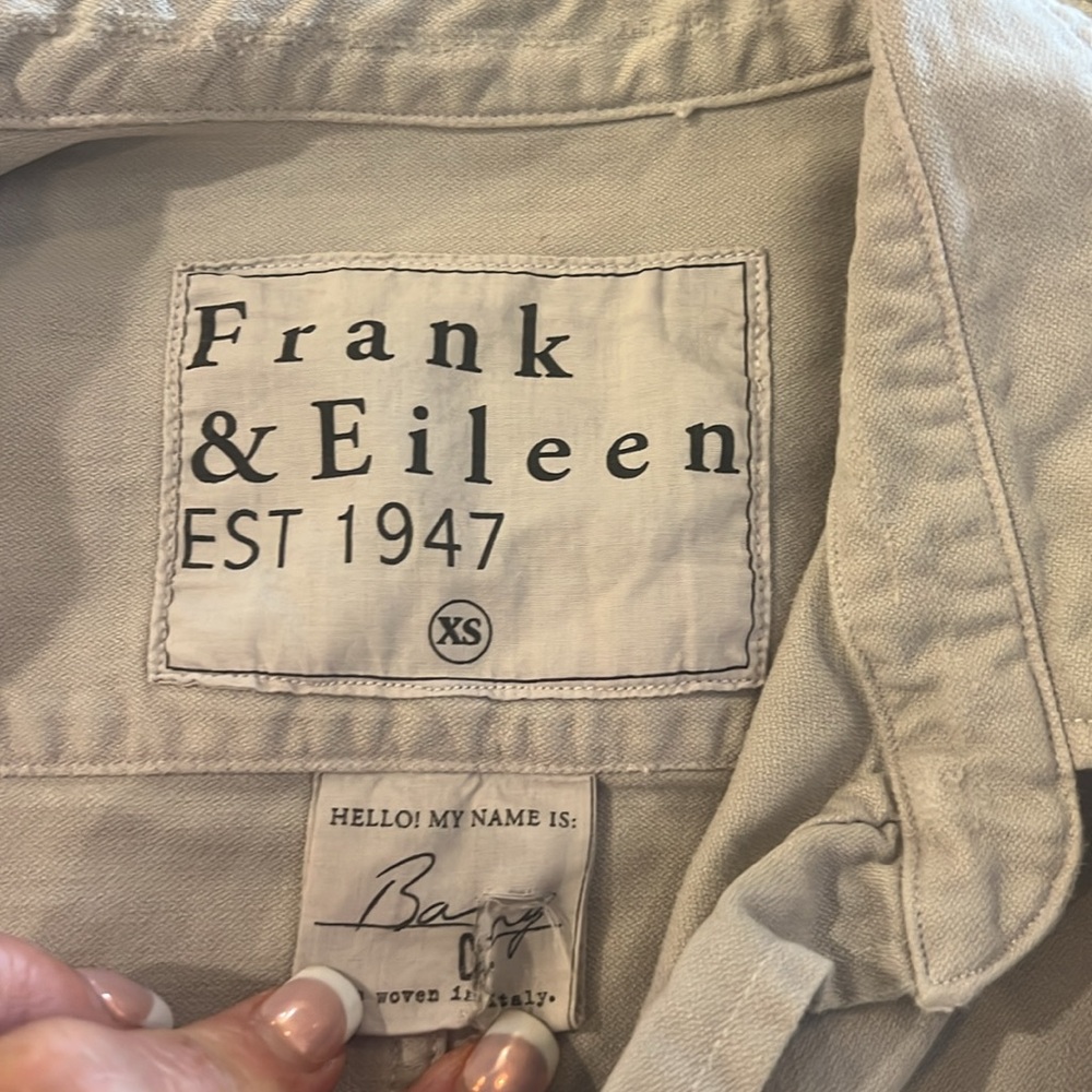 New Frank & Eileen Barry Distressed shirt gray size xs - Picture 9 of 11